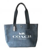 COACHコーチ）の古着「トートバッグ」｜インディゴ