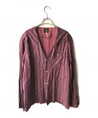 Needlesニードルズ）の古着「V NECK COWBOY SHIRT」｜レッド