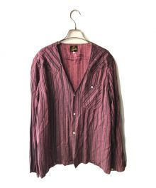 Needles（ニードルズ）の古着「V NECK COWBOY SHIRT」｜レッド