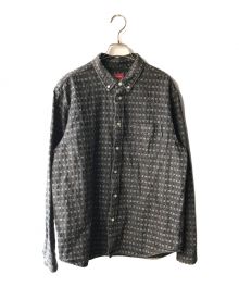 SUPREME（シュプリーム）の古着「Jacquard Logos Denim Shirt」｜ブラック