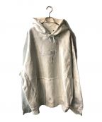 SUPREME×MM6 Maison Margielaシュプリーム×エムエムシックス メゾンマルジェラ）の古着「24SS Foil Box Logo Hooded Sweatshirt」｜ホワイト