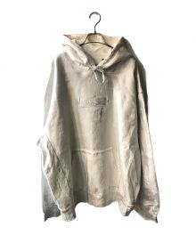 SUPREME×MM6 Maison Margiela（シュプリーム×エムエムシックス メゾンマルジェラ）の古着「24SS Foil Box Logo Hooded Sweatshirt」｜ホワイト