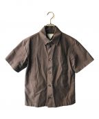 BOTTEGA VENETAボッテガベネタ）の古着「21SS Short Sleeve Shirt / ピリング加工シャツ」｜ブラウン