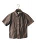 BOTTEGA VENETA（ボッテガベネタ）の古着「21SS Short Sleeve Shirt / ピリング加工シャツ」｜ブラウン