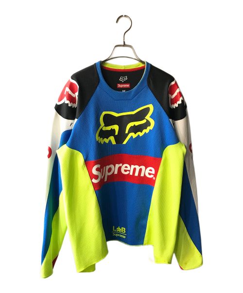 SUPREME（シュプリーム）Supreme (シュプリーム) FOX RACING (フォックスレーシング) 18SS Moto Jersey Top グリーン×ブルー サイズ:Ｍの古着・服飾アイテム