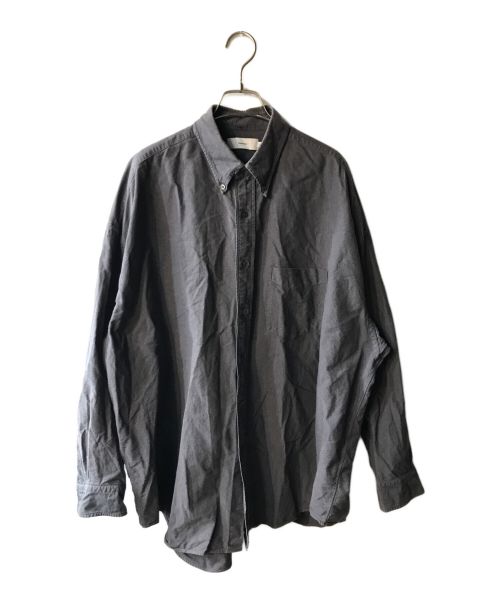 Graphpaper（グラフペーパー）Graphpaper (グラフペーパー) Oxford Oversized B.D.Shirt グレー サイズ:Sの古着・服飾アイテム