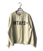 WTAPSダブルタップス）の古着「SCREEN WTVUA CREWNECK SWEAT」｜ベージュ