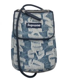 SUPREME（シュプリーム）の古着「22SS Fat Tip Jacquard Denim Neck Pouch」｜ブルー