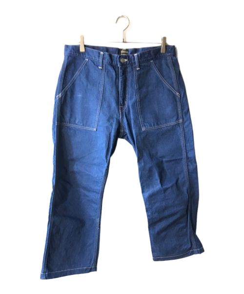 MOMOTARO JEANS（桃太郎ジーンズ）MOMOTARO JEANS (桃太郎ジーンズ) シンチバックベイカーデニムパンツ ブルー サイズ:W34の古着・服飾アイテム