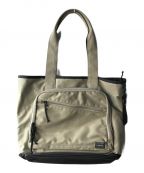 PORTERポーター）の古着「FRONT TOTE BAG (L) / フロントトートバッグ」｜グレー