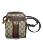 GUCCIグッチ）の古着「GGショルダーバッグ」｜ベージュ