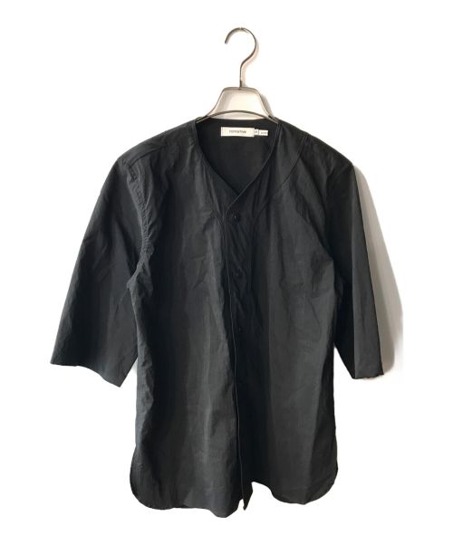 nonnative（ノンネイティブ）nonnative (ノンネイティブ) HANDYMAN SHIRT S/S N/P WEATHER STRETCH ブラックの古着・服飾アイテム