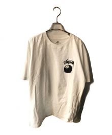 NIKE×stussy（ナイキ×ステューシー）の古着「NRG FL SS 8 Ball T-Shirt」｜ホワイト