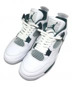 NIKEナイキ）の古着「Air Jordan 4 Retro」｜ホワイト×グリーン