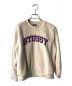 stussy（ステューシー）の古着「Teddy Fleece Spellout Sweatshirt」｜ベージュ