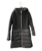 HERNOヘルノ）の古着「DIAGONAL WOOL AND NUAGE PARKA」｜ブラック