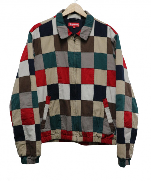 supreme patchwork harrington jacket