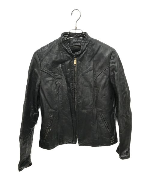 Brookl Leather sportwear（ブルックスレザースポーツウェア）Brookl Leather sportwear (ブルックスレザースポーツウェア) 60'sシングルライダースジャケット ブラック サイズ:38の古着・服飾アイテム