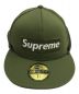 中古・古着 SUPREME×NEWERA (シュプリーム × ニューエラ) イアーフラップボックスロゴキャップ グリーン：7800円