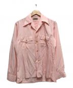 MARLBORO SAKANAマルボロ サカナ）の古着「50‘Sレーヨンオープンカラーシャツ」｜ピンク
