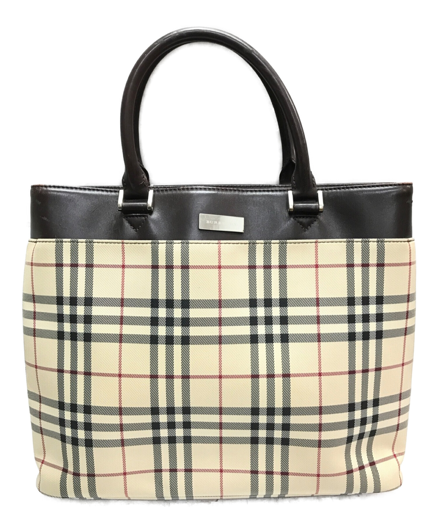 中古・古着通販】BURBERRY (バーバリー) ノヴァチェックハンドバッグ