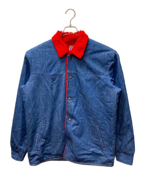 LEVI'S VINTAGE CLOTHING（リーバイス ビンテージ クロージング）LEVI'S VINTAGE CLOTHING (リーバイスヴィンテージクロージング) 復刻裏ボアカーコート ブルー×レッド サイズ:Sの古着・服飾アイテム