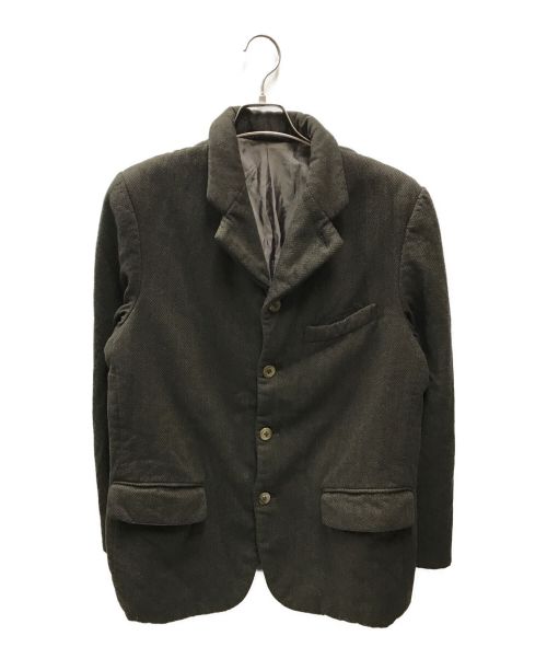 COMME des GARCONS HOMME PLUS（コムデギャルソンオムプリュス）COMME des GARCONS HOMME PLUS (コムデギャルソンオムプリュス) 製品染め4Bジャケット オリーブ サイズ:Sの古着・服飾アイテム