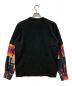 sacai (サカイ) ARCHIVE PRINT MIX LONG SLEEVE T-SHIRT ブラック サイズ:2：13800円