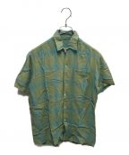 caprimaxcaprimax）の古着「60`Sシャドーチェックオープンカラーシャツ」｜グリーン