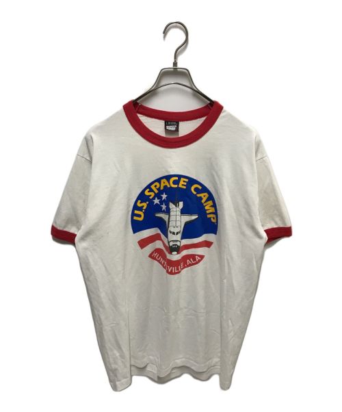 US SPACE CAMP（ユーエス スペース キャンプ）US SPACE CAMP (ユーエス スペース キャンプ) 90`SヴィンテージシャトルプリントTEE ホワイト サイズ:Lの古着・服飾アイテム