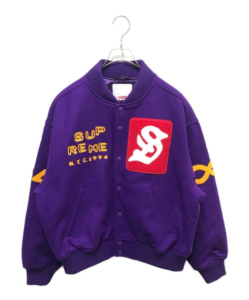 SUPREME（シュプリーム）SUPREME (シュプリーム) ツアーリストバーシティジャケット パープル サイズ:Mの古着・服飾アイテム