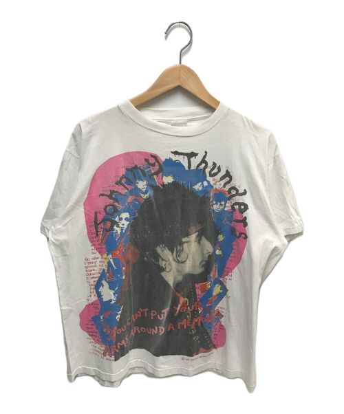 Johnny Thunders（ジョニーサンダース）Johnny Thunders (ジョニーサンダース) バンドTシャツ ホワイト サイズ:なしの古着・服飾アイテム