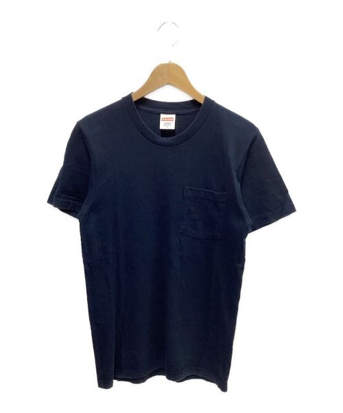 SUPREME（シュプリーム）Supreme (シュプリーム) ANTIHERO (アンタイヒーロー) Logo Pocket Tee ネイビー サイズ:Sの古着・服飾アイテム