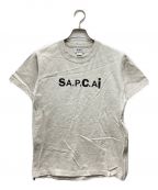 A.P.C.×sacaiアーペーセー×サカイ）の古着「サイドジップコラボプリントTEE」｜グレー