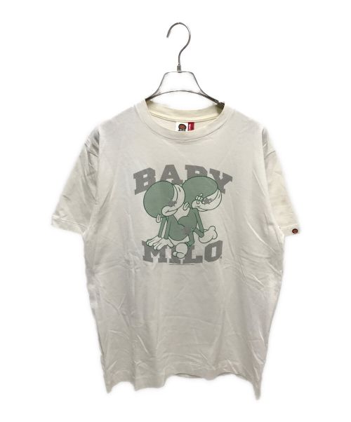 BAPE MILO（ベイビーマイロ）BAPE MILO (ベイビーマイロ) A BATHING APE (アベイシングエイプ) Milo＆lisa Sexy Tee ホワイト サイズ:Mの古着・服飾アイテム