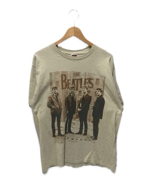 THE BEATLES（ビートルズ）THE BEATLES (ビートルズ) 90`SバンドTEE ベージュ サイズ:Lの古着・服飾アイテム