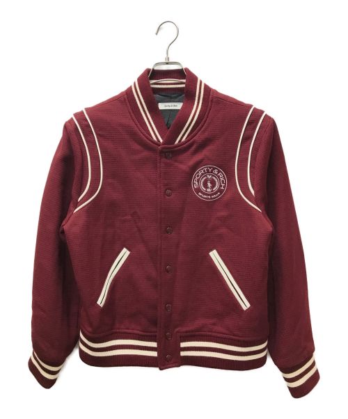 sporty&rich（スポーティー＆リッチ）sporty&rich (スポーティーアンドリッチ) MONACO VARSITY JACKET ボルドー サイズ:Lの古着・服飾アイテム