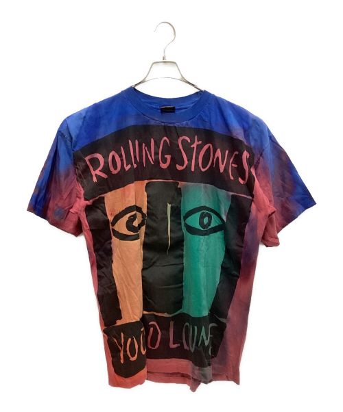 ROLLING STONES（ローリングストーンズ）ROLLING STONES (ローリングストーンズ) 90`SヴィンテージバンドTEE ブルー サイズ:XXLの古着・服飾アイテム