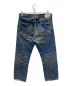 HEIBON JEANS (ヘイボンジーンズ) BEAUTY&YOUTH (ビューティーアンドユース) ユーズド加工デニムパンツ インディゴ サイズ:W30：3980円