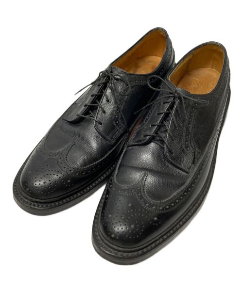 Florsheim（フローシャイム）Florsheim (フローシャイム) ヴィンテージウィングチップシューズ ブラック サイズ:９1/2の古着・服飾アイテム