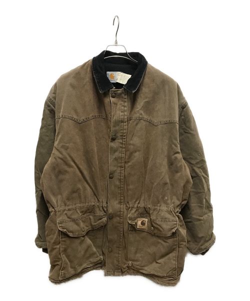 CarHartt（カーハート）CarHartt (カーハート) 80’s ダック地ウエスタンヨークワークコート ブラウン サイズ:XLの古着・服飾アイテム