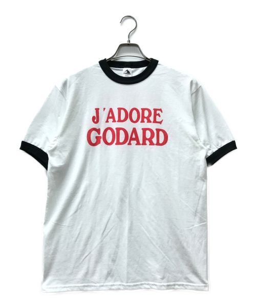 Godard haberdashery（ゴダール ハバダッシェリー）Godard haberdashery (ゴダール ハバダッシェリー) リンガーTEE ホワイト サイズ:Lの古着・服飾アイテム