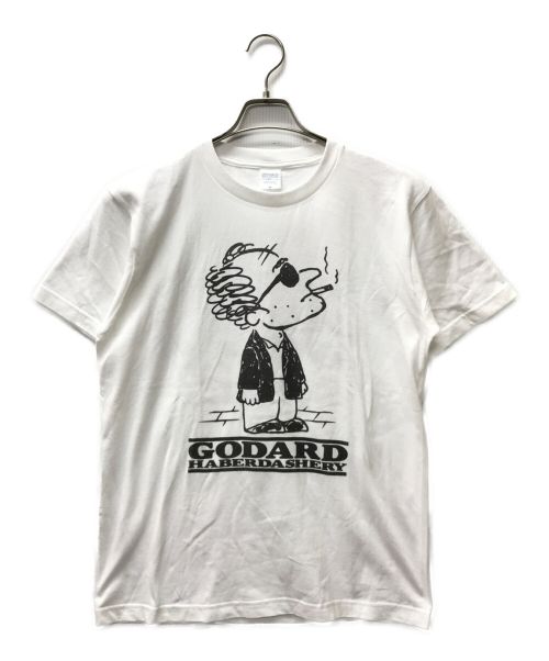 Godard haberdashery（ゴダール ハバダッシェリー）Godard haberdashery (ゴダール ハバダッシェリー) プリントTEE ホワイト サイズ:Mの古着・服飾アイテム