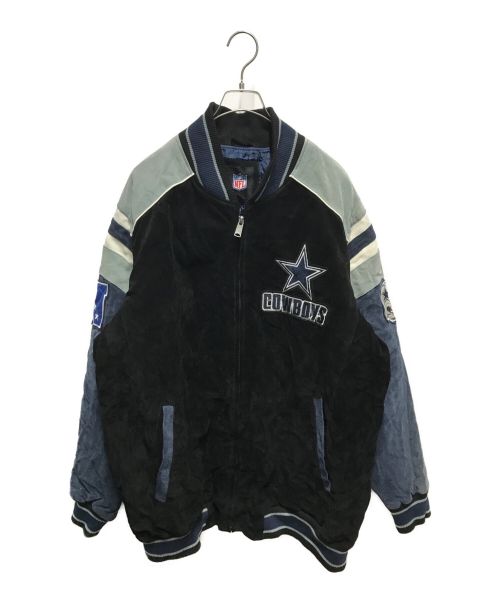 DALLAS COWBOYS（ダラス カウボーイズ）DALLAS COWBOYS (ダラス カウボーイズ) NFLレザースタジャン ブラック サイズ:XXLの古着・服飾アイテム