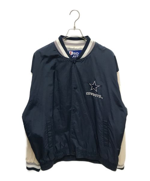 Pro Player（プロ プレイヤー）Pro Player (プロ プレイヤー) 90’sVERSITY JACKET ネイビー サイズ:XLの古着・服飾アイテム