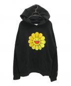 TM/KK×J.BALVINタカシムラカミ/カイカイキキ×J．バルヴィン）の古着「NEGRO FLOWER HOODIE」｜ブラック