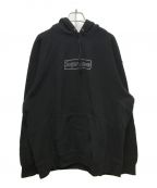 SUPREME×KAWSシュプリーム×カウズ）の古着「Chalk Logo Hooded Sweatshirt」｜ブラック