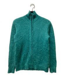 Needles（ニードルズ）の古着「Zipped Mohair Cardigan」｜グリーン