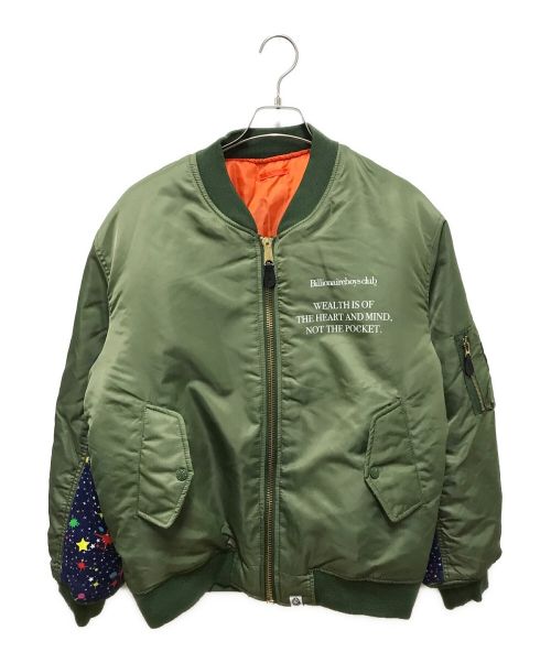 BILLIONAIRE BOYS CLUB（ビリオネアボーイズクラブ）BILLIONAIRE BOYS CLUB (ビリオネアボーイズクラブ) MILITARY MA-1 JACKET オリーブ サイズ:Lの古着・服飾アイテム