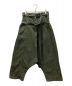 Pxxx OFF by PAL OFFNER（パルオフナー）の古着「EXTREME LOW TROUSERS with DOUBLE BELT」｜カーキ